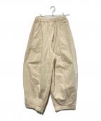 Curensologyカレンソロジー）の古着「コットンリネンドロストパンツ」｜ベージュ