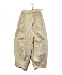 Curensology（カレンソロジー）の古着「コットンリネンドロストパンツ」｜ベージュ