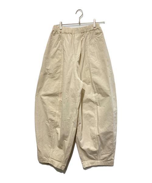Curensology（カレンソロジー）Curensology (カレンソロジー) コットンリネンドロストパンツ ベージュ サイズ:Freeの古着・服飾アイテム