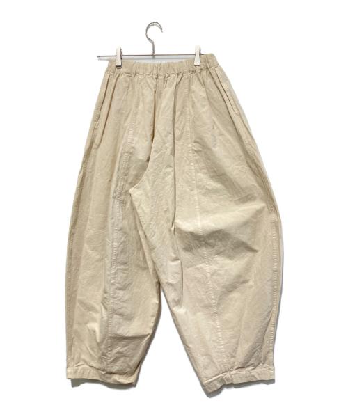 Curensology（カレンソロジー）Curensology (カレンソロジー) コットンリネンドロストパンツ ベージュ サイズ:Freeの古着・服飾アイテム