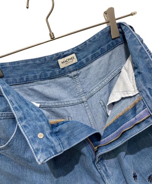 MACPHEE（マカフィー）MACPHEE (マカフィー) ボタニカルエンブロイダリーデニム タックワイドパンツ スカイブルー サイズ:32の古着・服飾アイテム