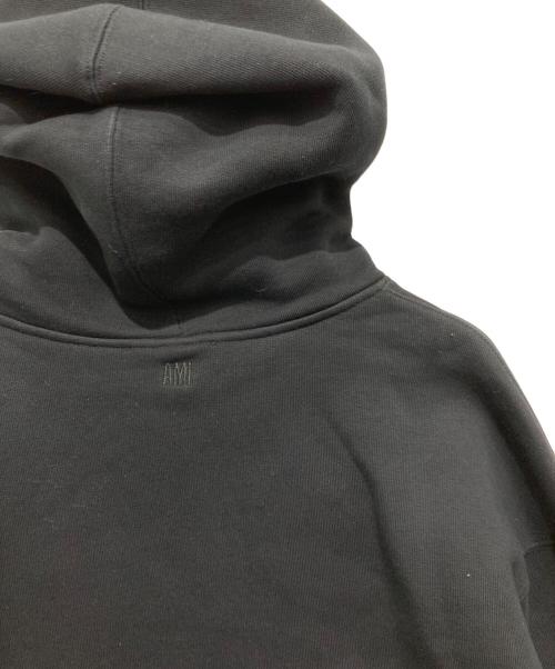 ami（アミ）ami (アミ) ロゴ刺繍パーカー ブラック サイズ:Mの古着・服飾アイテム