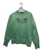 RRLダブルアールエル）の古着「23AWロゴスウェット」｜黄緑