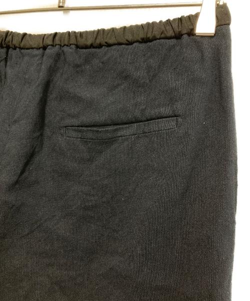 DRAWER（ドゥロワー）Drawer (ドゥロワー) ドローストリングストレートパンツ ブラック サイズ:Freeの古着・服飾アイテム