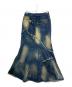 VIVAMUS (ヴィヴァムス) ASYMMETRY DAMAGE MAXI SKIRT インディゴ サイズ:S：7000円