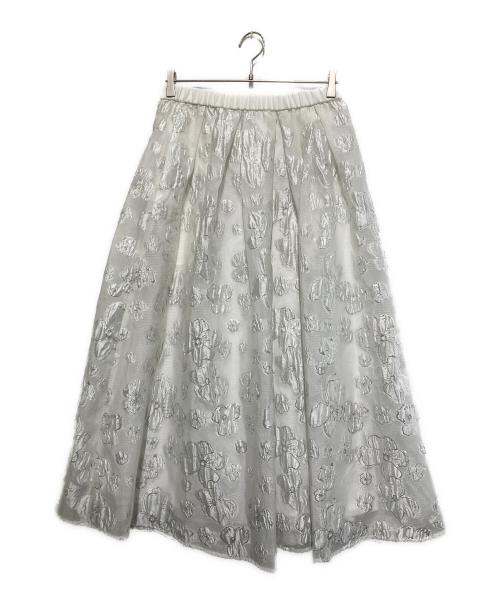Lig.（リグドット）Lig. (リグドット) flower skirt ホワイト サイズ:Mの古着・服飾アイテム