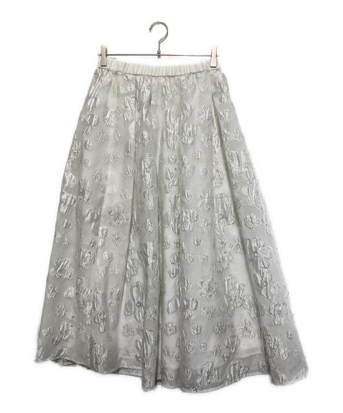 Lig.（リグドット）Lig. (リグドット) flower skirt ホワイト サイズ:Mの古着・服飾アイテム