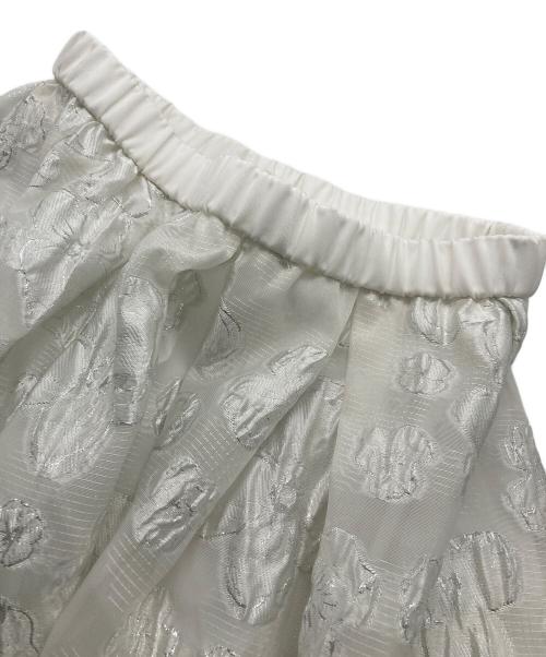 Lig.（リグドット）Lig. (リグドット) flower skirt ホワイト サイズ:Mの古着・服飾アイテム
