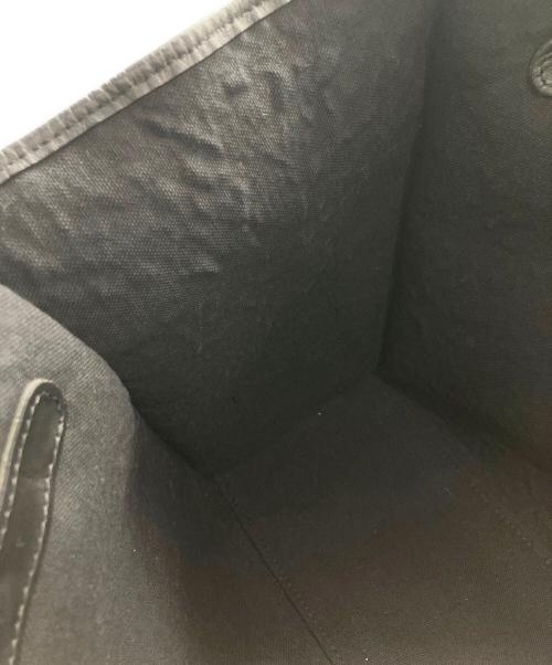 GIANNI CHIARINI（ジャンニ キアリーニ）GIANNI CHIARINI (ジャンニ キアリーニ) チェックトートバッグ ホワイト×ブラックの古着・服飾アイテム