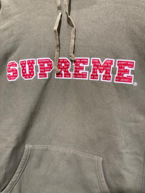 SUPREME（シュプリーム）Supreme (シュプリーム) THE MOST Hooded Sweatshirt カーキ サイズ:Lの古着・服飾アイテム