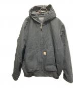 CarHarttカーハート）の古着「LOOSE FIT WASHED DUCK INSULATED ACTIVE JACKET」｜ブラック