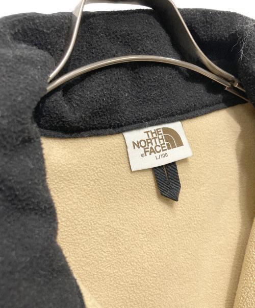 THE NORTH FACE（ザ ノース フェイス）THE NORTH FACE (ザ ノース フェイス) NEW UTILITY FLEECE JACKET ブラック×ベージュ サイズ:Lの古着・服飾アイテム
