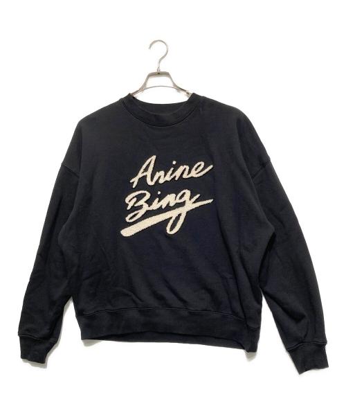ANINE BING（アニン ビン）ANINE BING (アニン ビン) Miles刺繍スウェット ブラック サイズ:Sの古着・服飾アイテム