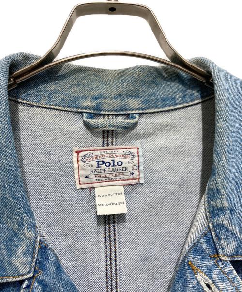 POLO RALPH LAUREN（ポロ・ラルフローレン）POLO RALPH LAUREN (ポロ・ラルフローレン) ヴィンテージ デニムジャケット インディゴ サイズ:Lの古着・服飾アイテム