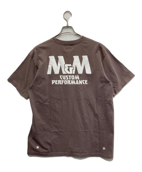 m&m custom performance（エムアンドエム カスタムパフォーマンス）m&m custom performance (エムアンドエム カスタムパフォーマンス) Tシャツ ブラウン サイズ:XLの古着・服飾アイテム
