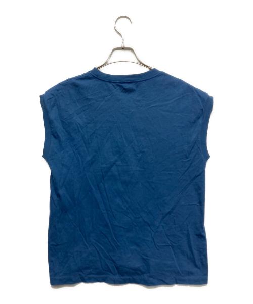 AURALEE（オーラリー）AURALEE (オーラリー) SEAMLESS CREW NECK SLEEVELESS ブルー サイズ:サイズ1の古着・服飾アイテム