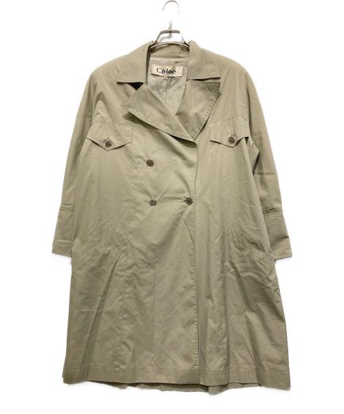 Chloe（クロエ）Chloe (クロエ) ダブルコート ベージュ サイズ:40の古着・服飾アイテム