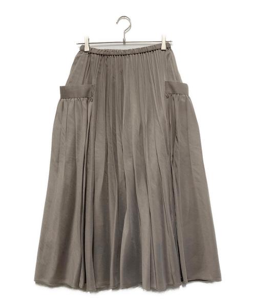 UNITED ARROWS TOKYO（ユナイテッドアローズトウキョウ）UNITED ARROWS TOKYO (ユナイテッドアローズトウキョウ) オーガンジー ポケット フレアスカート ベージュ サイズ:不明の古着・服飾アイテム
