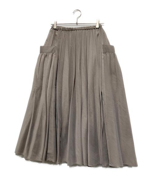 UNITED ARROWS TOKYO（ユナイテッドアローズトウキョウ）UNITED ARROWS TOKYO (ユナイテッドアローズトウキョウ) オーガンジー ポケット フレアスカート ベージュ サイズ:不明の古着・服飾アイテム