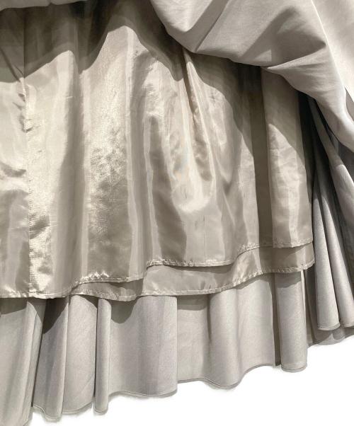 UNITED ARROWS TOKYO（ユナイテッドアローズトウキョウ）UNITED ARROWS TOKYO (ユナイテッドアローズトウキョウ) オーガンジー ポケット フレアスカート ベージュ サイズ:不明の古着・服飾アイテム