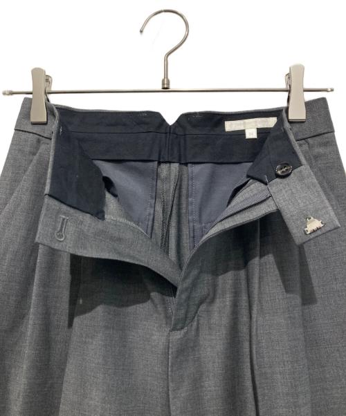 Drawing Numbers（ドローイングナンバーズ）Drawing Numbers (ドローイングナンバーズ) センタープレスワイドパンツ チャコールグレー サイズ:34の古着・服飾アイテム