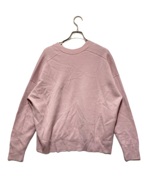 Noble（ノーブル）Noble (ノーブル) ファインメリノウールVネックニット ピンク サイズ:Freeの古着・服飾アイテム