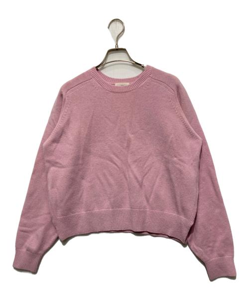 IENA（イエナ）IENA (イエナ) SUPER180クルーネックプルオーバー ピンク サイズ:Freeの古着・服飾アイテム