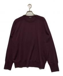 VERMEIL par iena（ヴェルメイユ パー イエナ）の古着「GLOW wool crew knit」｜ボルドー