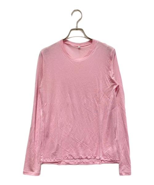 BASERANGE（ベースレンジ）BASERANGE (ベースレンジ) LONG SLEEVE TEE TTLSBL-WI25 ピンク サイズ:Sの古着・服飾アイテム
