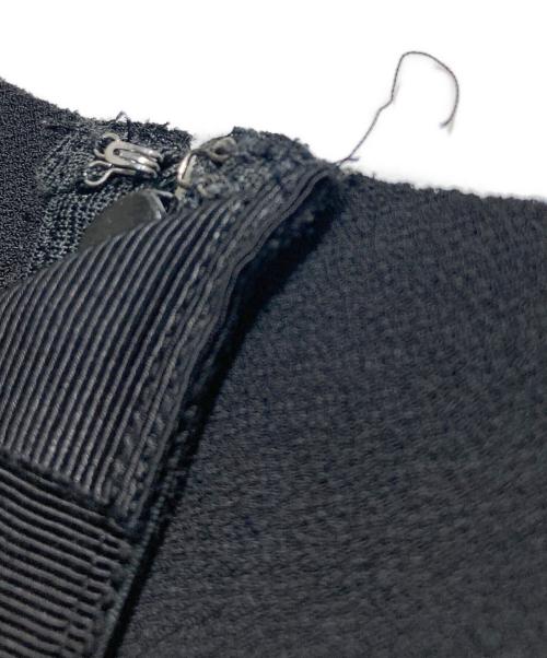 VERMEIL par iena（ヴェルメイユ パー イエナ）VERMEIL par iena (ヴェルメイユ パー イエナ) ニットジョーゼットボンディングワンピース ブラック サイズ:36の古着・服飾アイテム