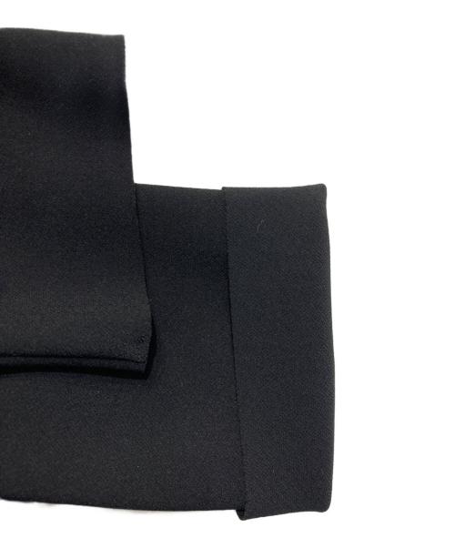 VERMEIL par iena（ヴェルメイユ パー イエナ）VERMEIL par iena (ヴェルメイユ パー イエナ) ニットジョーゼットボンディングワンピース ブラック サイズ:36の古着・服飾アイテム