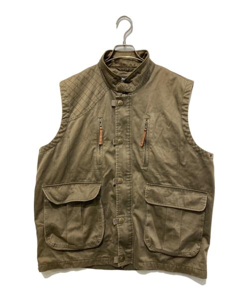 J.PETERMAN（ジェー ピーターマン）J.PETERMAN (ジェー ピーターマン) カーゴベスト/ユーティリティベスト オリーブ サイズ:Lの古着・服飾アイテム