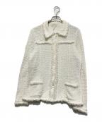 ESCADAエスカーダ）の古着「ツイードジャケット」｜ホワイト