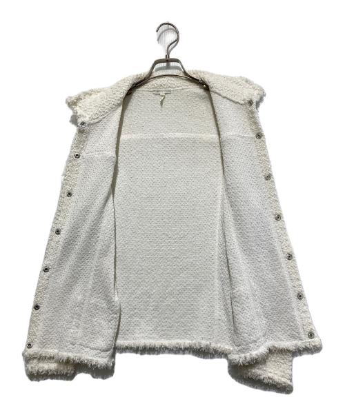 ESCADA（エスカーダ）ESCADA (エスカーダ) ツイードジャケット ホワイト サイズ:38の古着・服飾アイテム