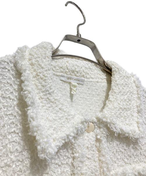 ESCADA（エスカーダ）ESCADA (エスカーダ) ツイードジャケット ホワイト サイズ:38の古着・服飾アイテム