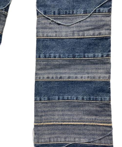 Hysteric Glamour（ヒステリックグラマー）Hysteric Glamour (ヒステリックグラマー) ウミヘビ ツギハギ スクラッチフレアデニムパンツ インディゴ サイズ:W27の古着・服飾アイテム