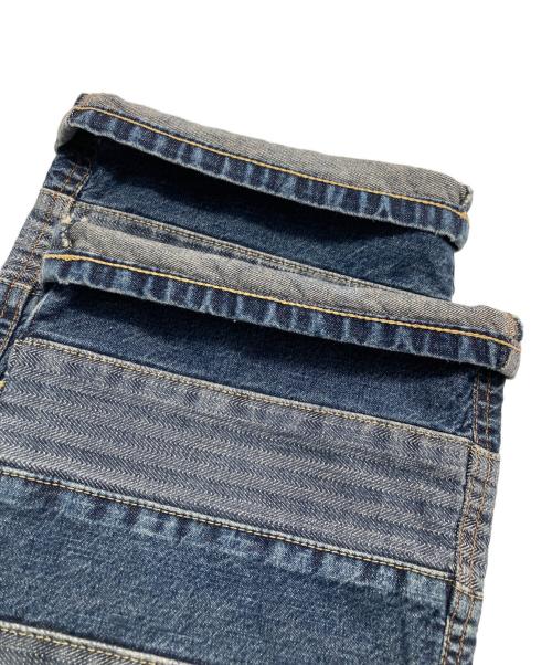 Hysteric Glamour（ヒステリックグラマー）Hysteric Glamour (ヒステリックグラマー) ウミヘビ ツギハギ スクラッチフレアデニムパンツ インディゴ サイズ:W27の古着・服飾アイテム