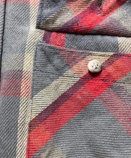 FIVE BROTHER（ファイブブラザー）FIVE BROTHER (ファイブブラザー) ネルシャツ レッド×ライトグレー サイズ:3XLの古着・服飾アイテム