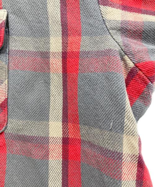 FIVE BROTHER（ファイブブラザー）FIVE BROTHER (ファイブブラザー) ネルシャツ レッド×ライトグレー サイズ:3XLの古着・服飾アイテム
