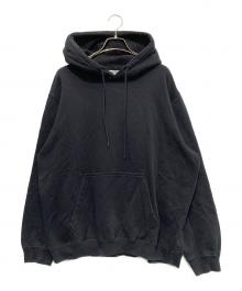 MSGM（エムエスジーエム）の古着「LOGO PRINT HOODY」｜ブラック