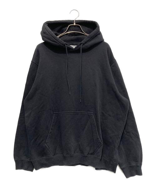 MSGM（エムエスジーエム）MSGM (エムエスジーエム) LOGO PRINT HOODY ブラック サイズ:Mの古着・服飾アイテム
