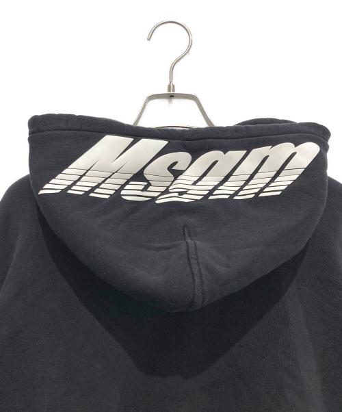 MSGM（エムエスジーエム）MSGM (エムエスジーエム) LOGO PRINT HOODY ブラック サイズ:Mの古着・服飾アイテム
