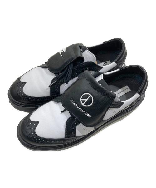 NIKE（ナイキ）NIKE (ナイキ) PEACEMINUSONE (ピースマイナスワン) KWONDO 1/PEACEMINUSONE ブラック×ホワイト サイズ:27.5cmの古着・服飾アイテム