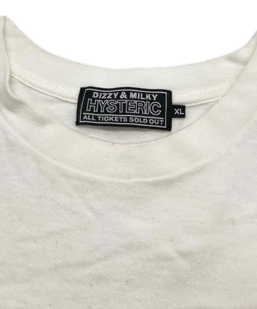 Hysteric Glamour（ヒステリックグラマー）Hysteric Glamour (ヒステリックグラマー) 23SS HYSTERIC MOTEL SCRATCH Tシャツ ホワイト サイズ:XLの古着・服飾アイテム