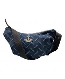 Vivienne Westwood（ヴィヴィアンウエストウッド）の古着「RIPPED DENIM CLARA ショルダーバッグ」｜ネイビー