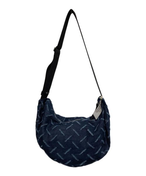 Vivienne Westwood（ヴィヴィアンウエストウッド）Vivienne Westwood (ヴィヴィアンウエストウッド) RIPPED DENIM CLARA ショルダーバッグ ネイビーの古着・服飾アイテム