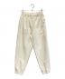 Drawer（ドゥロワー）の古着「ウールナイロンギャバジンジョガーパンツ」｜ベージュ