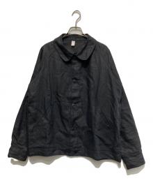 le travailleur gallice（ル・トラヴァイユール・ガリス）の古着「リネンワークジャケット」｜ブラック