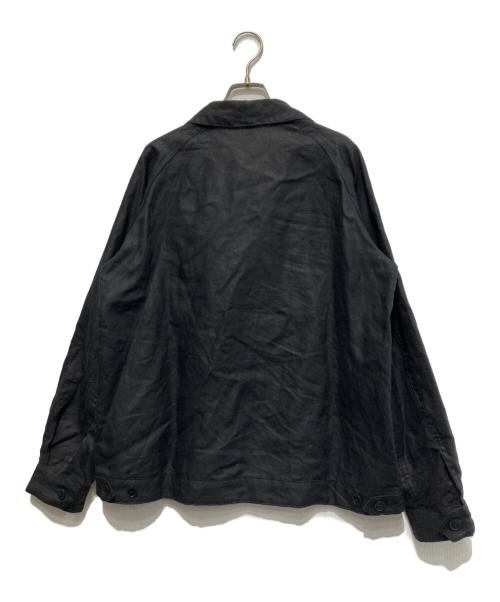 le travailleur gallice（ル・トラヴァイユール・ガリス）LE TRAVAILLEUR GALLICE (ル・トラヴァイユール・ガリス) リネンワークジャケット ブラック サイズ:2の古着・服飾アイテム