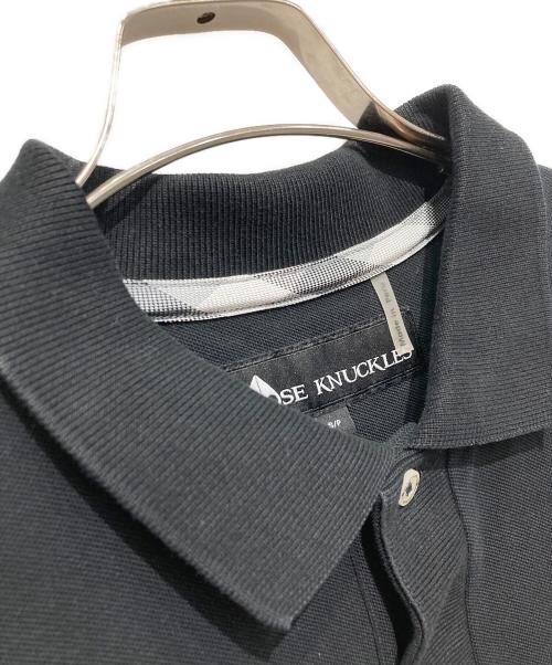 MOOSE KNUCKLES（ムース ナックルズ）MOOSE KNUCKLES (ムース ナックルズ) 半袖ポロシャツ ブラック サイズ:Sの古着・服飾アイテム